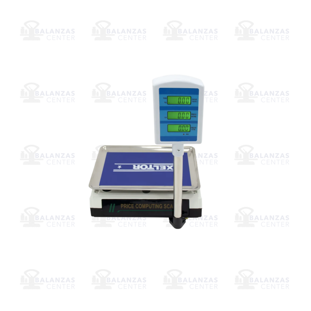 Balanza comercial Exeltor BRT40 de 40 kg, detalle de pantallas