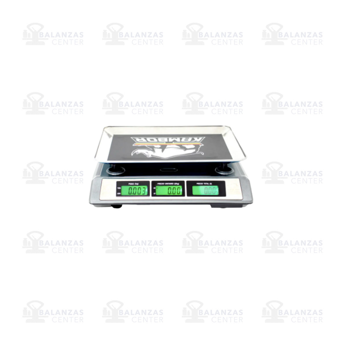 Balanza comercial Kambor ACS-KB-89A de 40 kg, detalle de pantalla