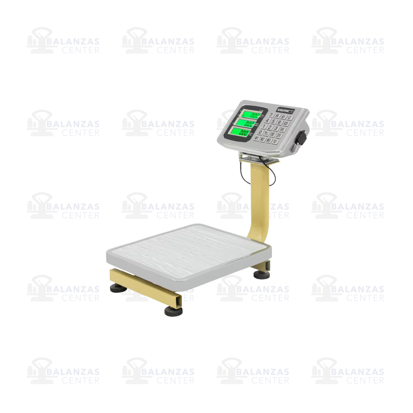 BALANZA DE PLATAFORMA 34 X 30 CM EXELTOR BR100T DE 60 KG