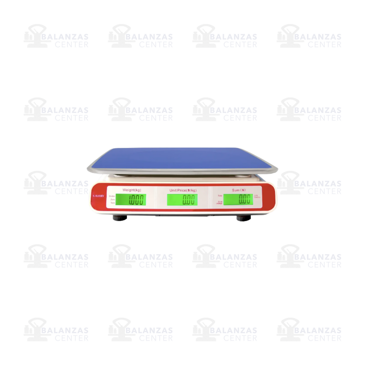 Balanza comercial Camry ACS de 30 kg, detalle de pantallas