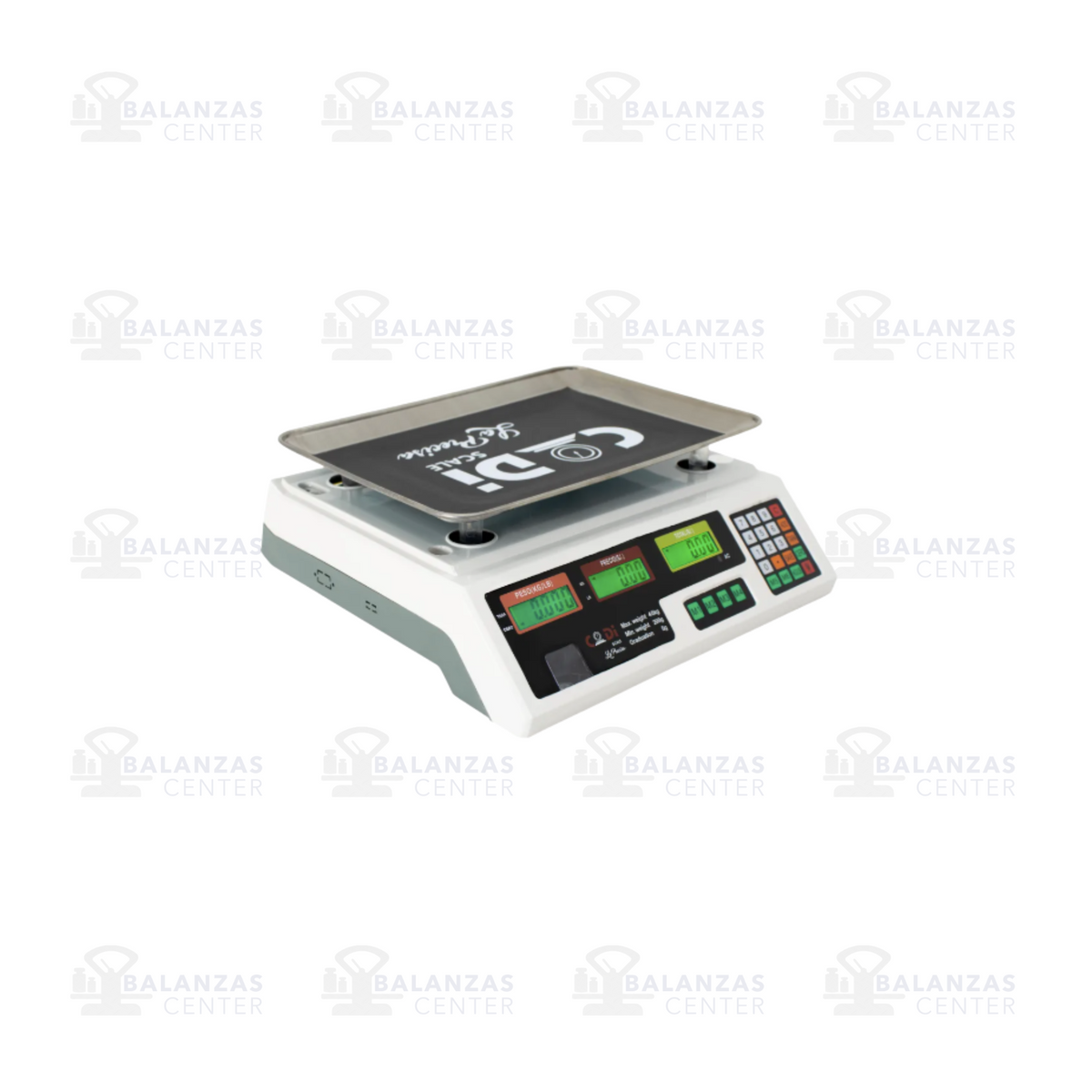 Balanza comercial Codi Scale de 40 kg, vista lateral
