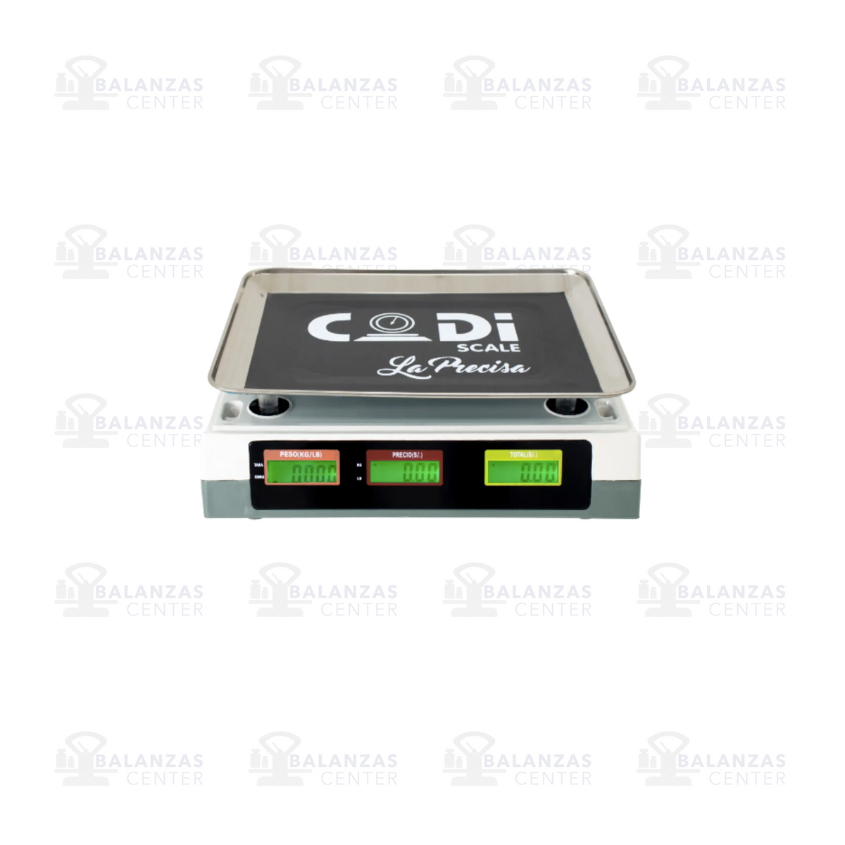 Balanza comercial Codi Scale de 40 kg, detalle de pantalla