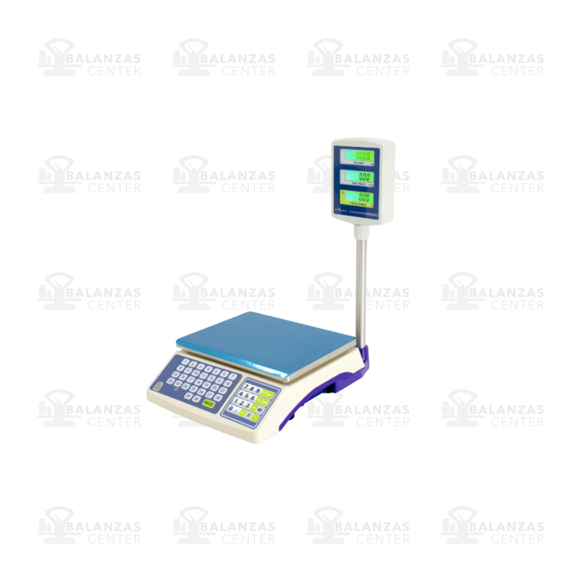 Balanza comercial E-Accura PAI-30 de 30 kg, vista lateral