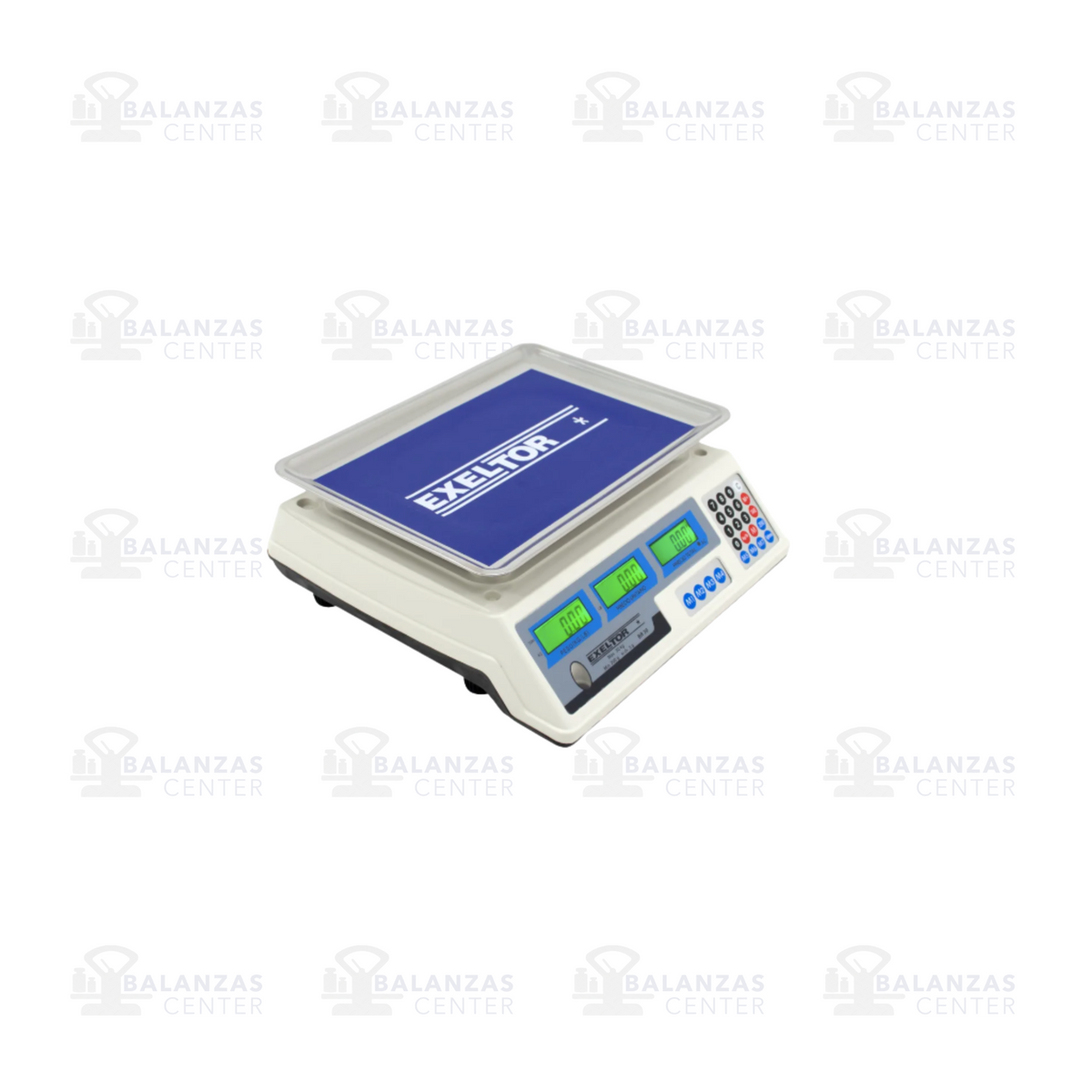Balanza comercial Exeltor BR30 de 30 kg, vista lateral