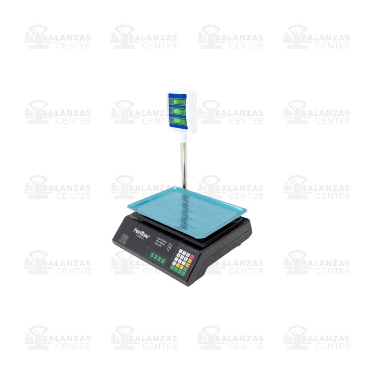 Balanza comercial Ferton Professional de 30 kg, vista lateral