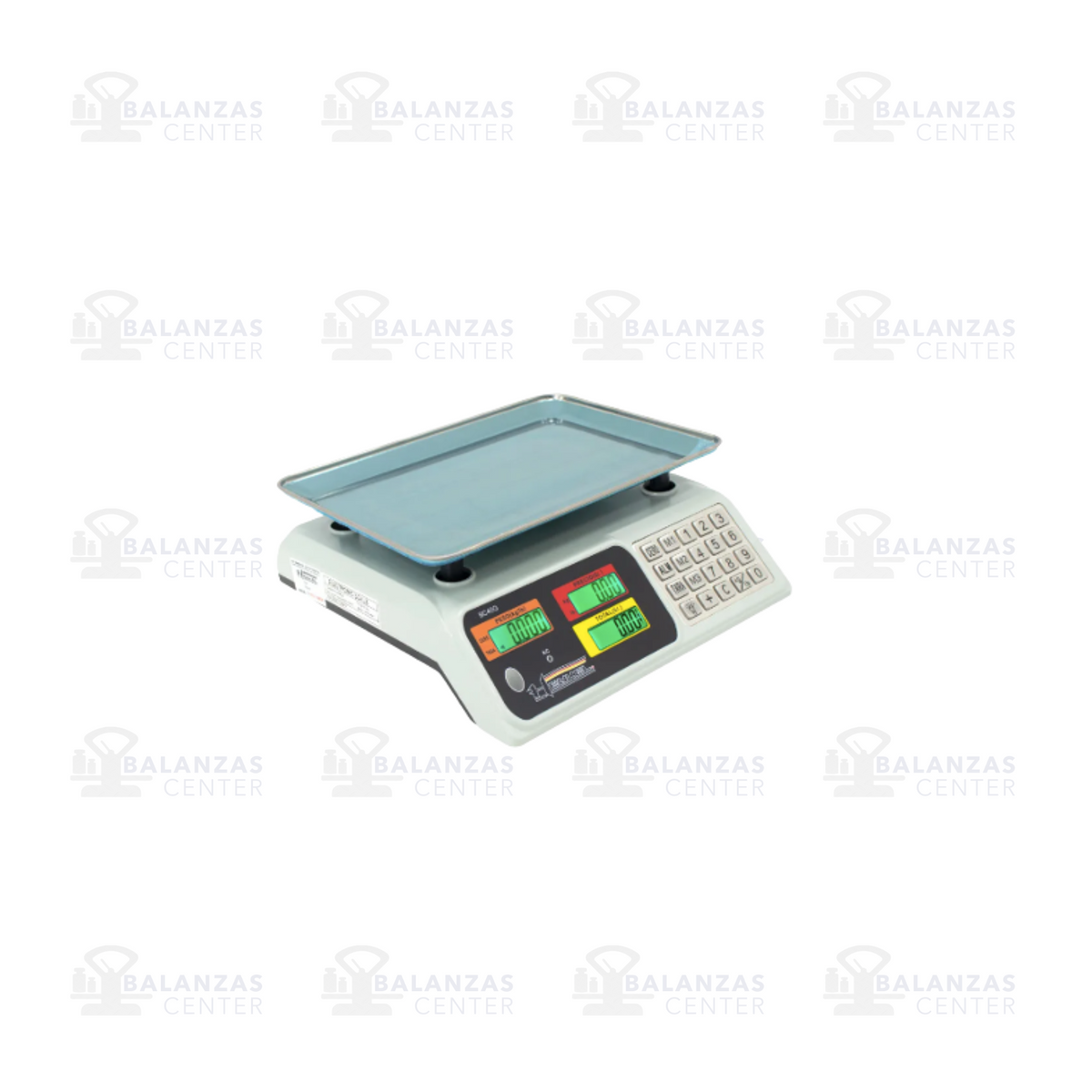 Balanza comercial Henkel BC40G de 40 kg, vista lateral