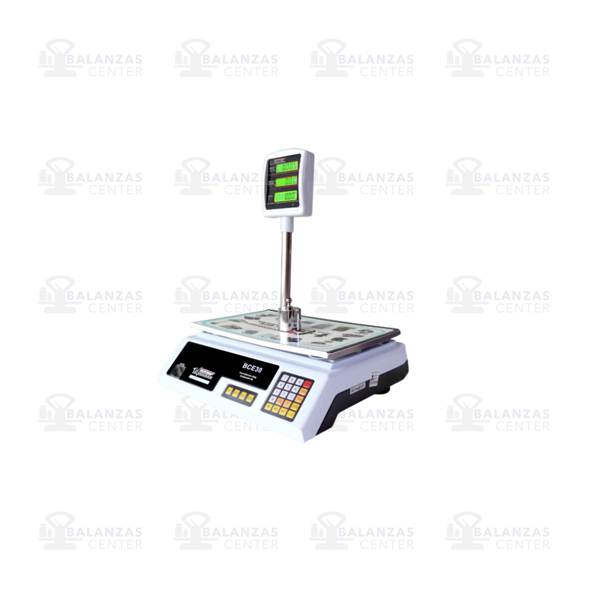 Balanza comercial Henkel BCE-30 de 30 kg, vista lateral