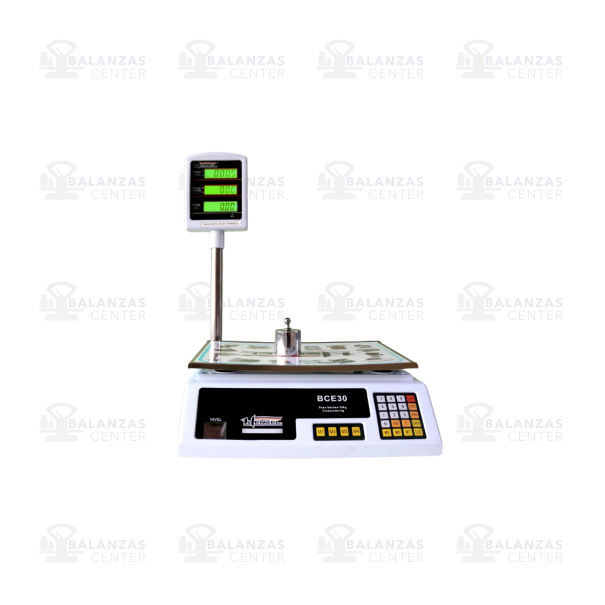 Balanza comercial Henkel BCE-30 de 30 kg con torre