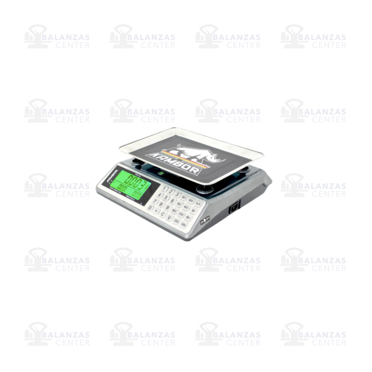 Balanza comercial Kambor ACS-KB-89A de 40 kg, vista lateral