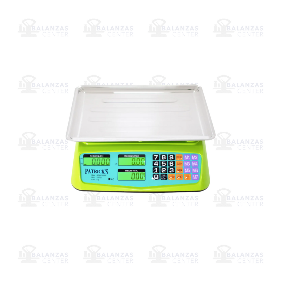 Balanza comercial Patrick's ACS 817T de 40 kg