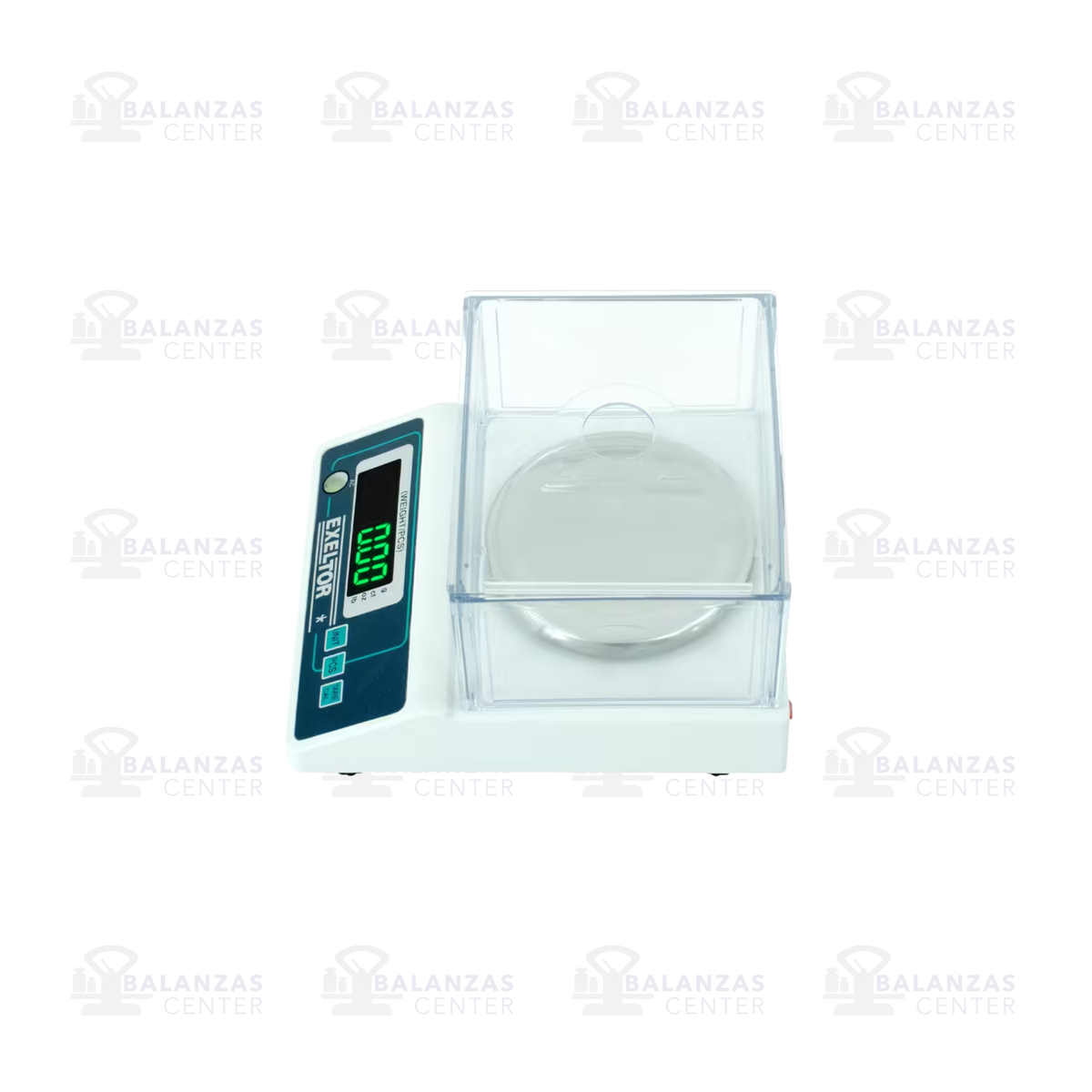 Balanza de precisión Exeltor serie WEIGHT, vista lateral