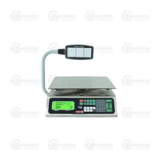 Balanza Torrey PCR-40T de 40 kg en acero inoxidable con torre